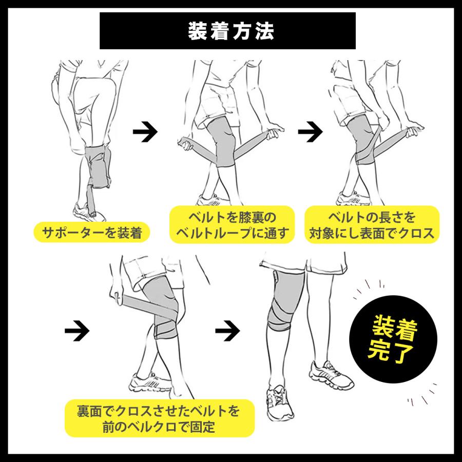膝サポーター 医療用 サポーター スポーツ 膝あて 高齢者 膝パット 膝 痛み ひざ 大きいサイズ 左右兼用 薄手 テーピングサポーター | ブランド登録なし | 08