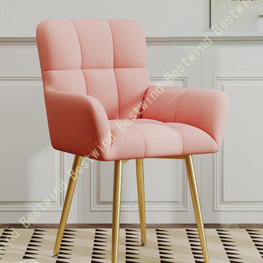 かわいい デスクチェア ダイニングチェア クリーム色 キャスパーチェア