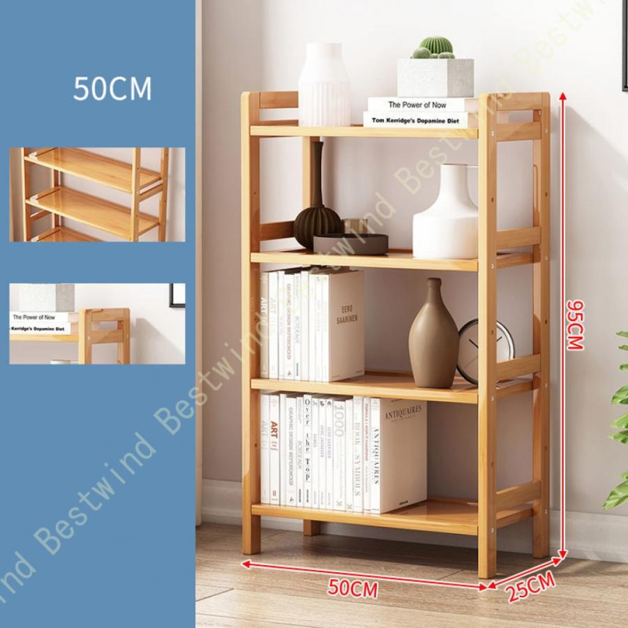 オープンシェルフ 多段 天然竹製 オープンラック 棚 多段 シンプル ナチュラル 木 リビング/玄関収納棚 スリム 奥行25 キッチンラック シューズ/本/食器｜bestwind｜09