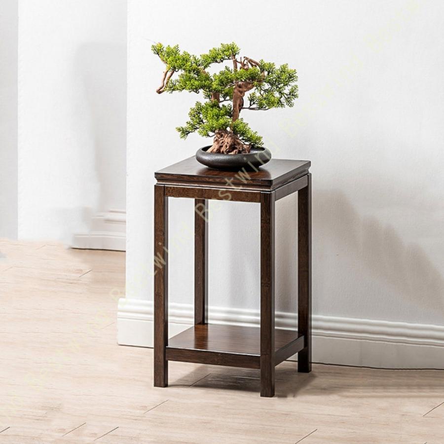 チーク無垢材 花台 木製 総無垢材 フラワースタンド 玄関 リビング