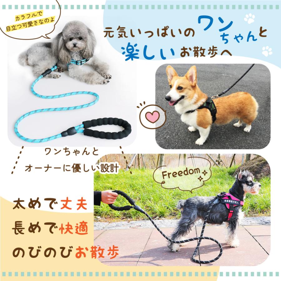 リード 犬 散歩 さんぽやわらかい 定番 おしゃれ かわいい 使いやすい 長持ち 耐久力 光る フック 大型犬 中型犬 小型犬 ロープ 長い 丈夫 ロング 反射 かわいい Fitted Lead Wonderful Earth 通販 Yahoo ショッピング