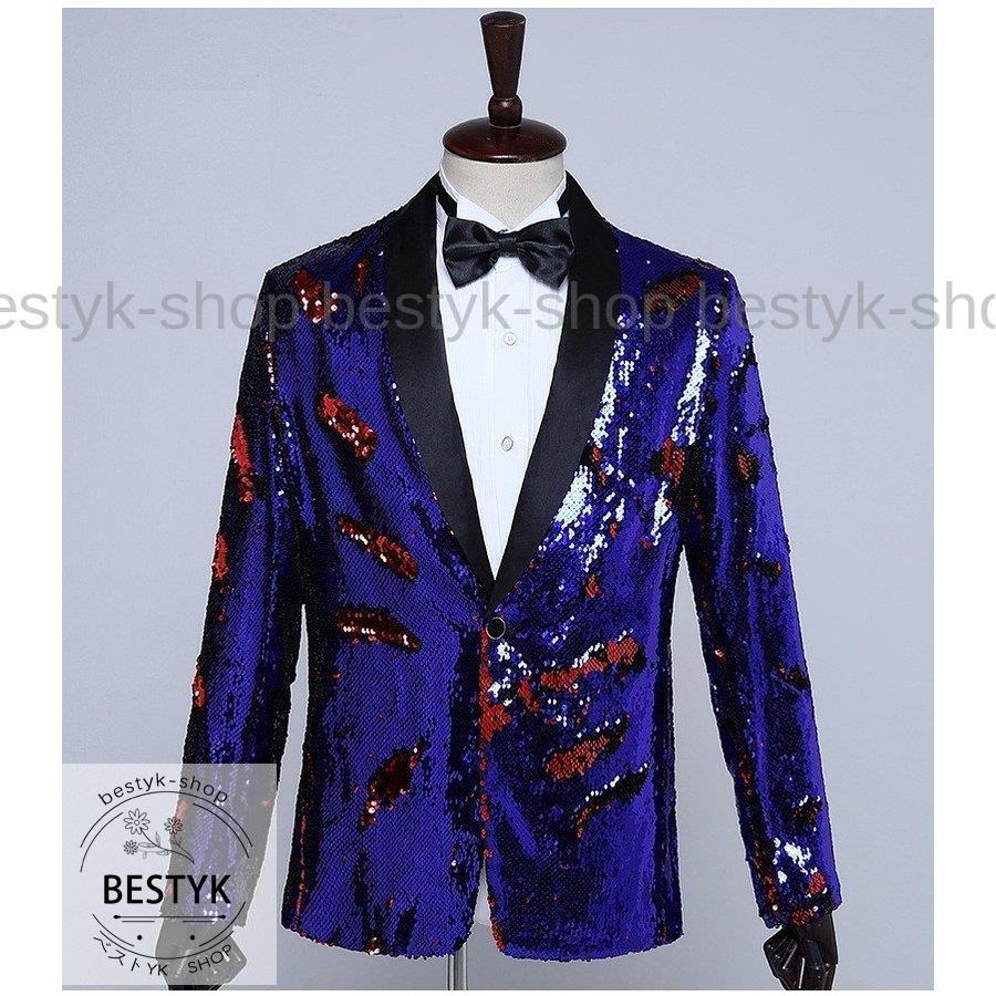 限 定 販 売 ステージ衣装 メンズ 男性 ステージジャケット スパンコール スーツジャケット フォーマル 結婚式 パーティー 演出服 ダンスウェア 司会者 演奏会 派手 合唱 その他ジャケット サイズ M Www Oroagri Eu