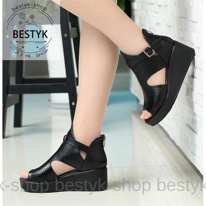 ウェッジソール サンダル レディース 厚底 サマー ブーツサンダル メッシュ 夏 21 シューズ 痛くない B0419 Delx238 ベストyk Shop 通販 Yahoo ショッピング