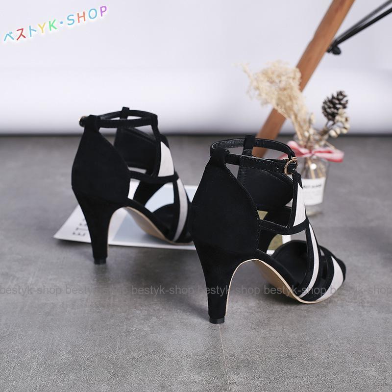 ストラップサンダル ヒール高9cm レディース 婦人用 ハイヒール ストラップサンダル ヒール高9cm レディース 婦人用 ハイヒール