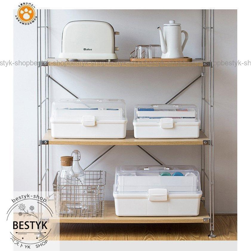 薬箱 救急箱 大容量 3層 収納ケース 収納ボックス 工具箱 透明 薬箱 救急箱 大容量 3層 収納ケース 収納ボックス 工具箱 透明