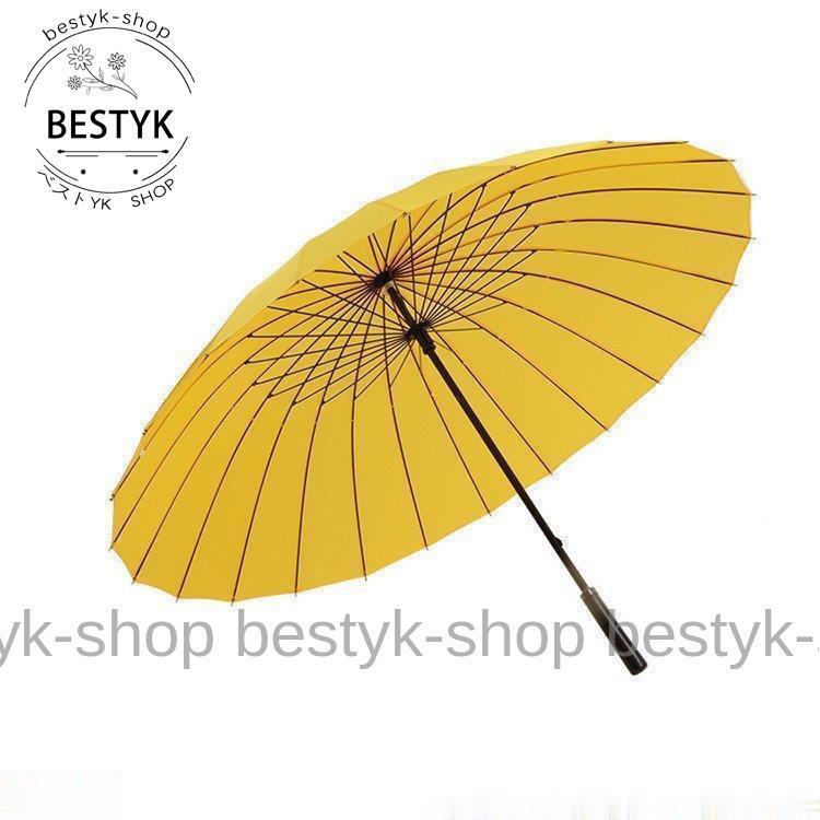 長傘 傘 メンズ 雨傘 大きい 耐風 撥水 丈夫 24本骨 カサ 雨具 無地 115cm ビジネス 和傘 紳士 梅雨対策 12色｜bestyk-shop｜16