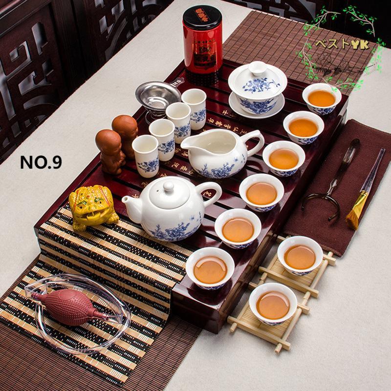 中国茶器 セット セラミック 無垢材 トレイ ポット ティースーツ 中国茶器 セット セラミック 無垢材 トレイ ポット ティースーツ