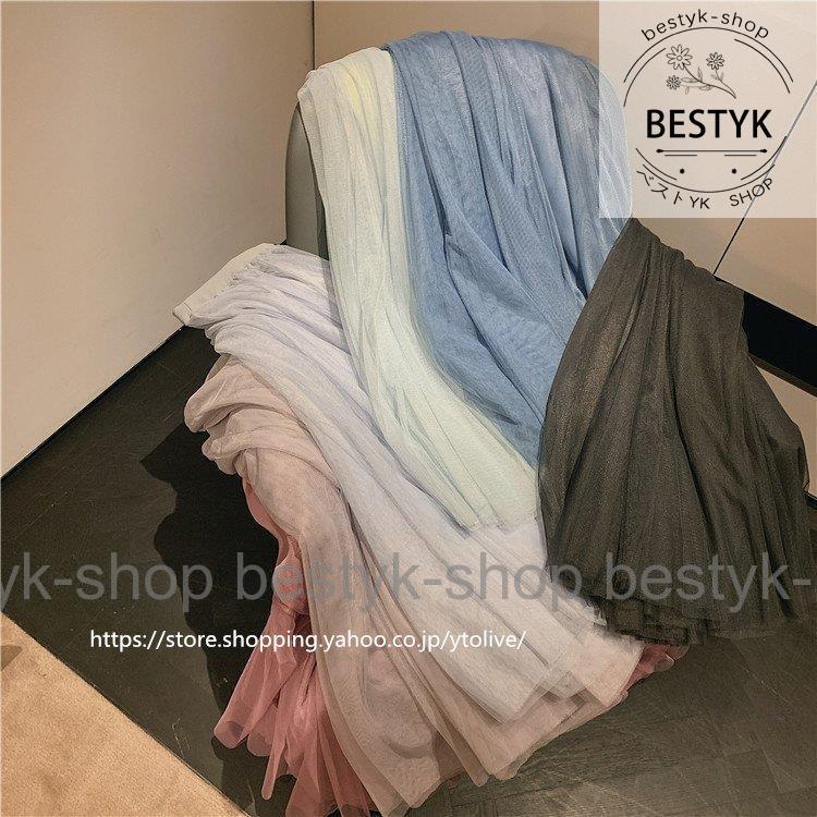 スカート 秋服 レディース ロングスカート マキシスカート チュール スカート ウエストゴム ゆったり 裏地付き｜bestyk-shop｜19