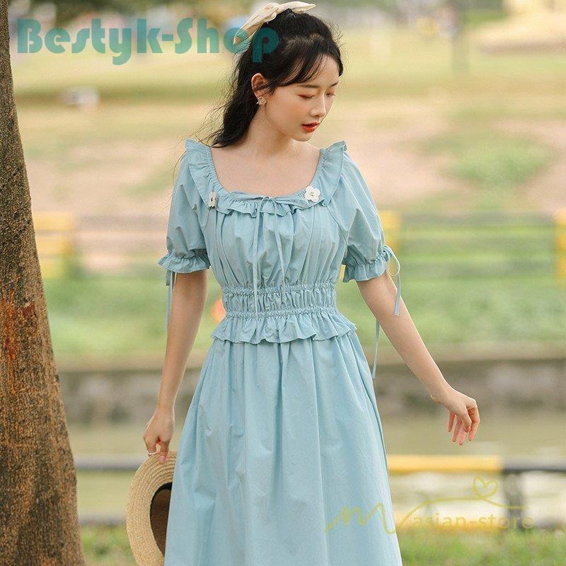 ロングワンピースワンピース夏レディースワンピース半袖ロング丈ワンピースマキシ丈ワンピースワンピースハーフスリーブ春夏コーデ 注目