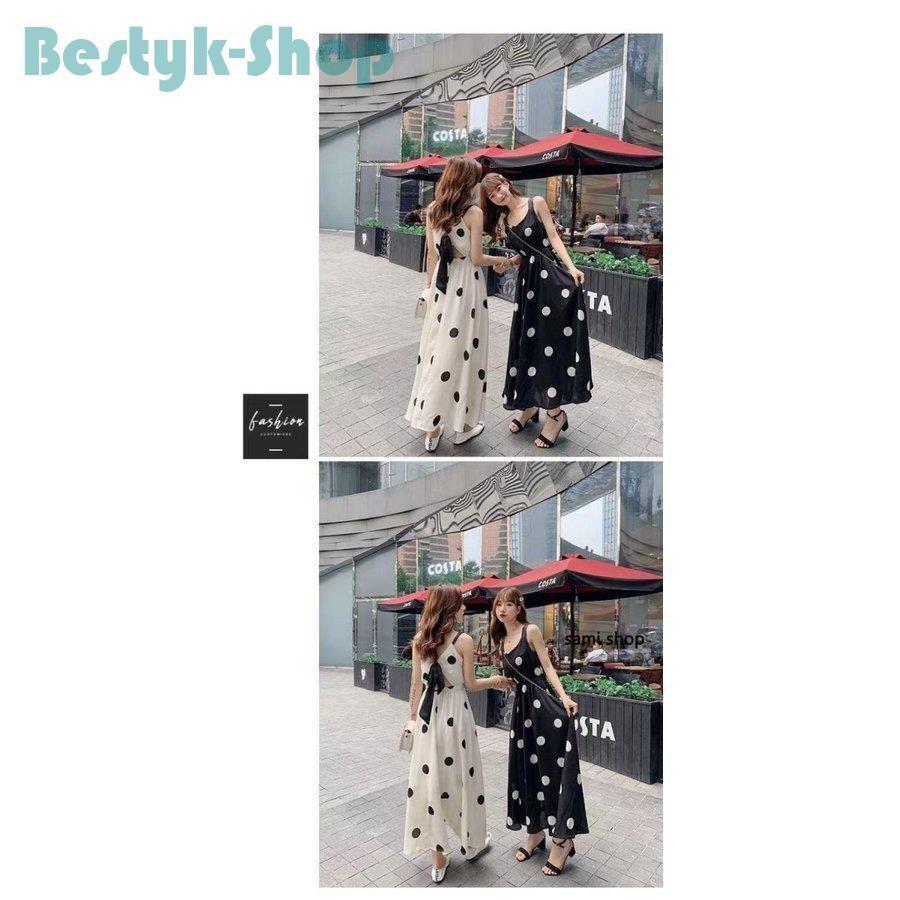 ワンピース レディース 40代 ロングワンピース 夏 ドット ノースリープワンピース Aラインスカート オシャレ 30代 50代 通勤 可愛い 宅配