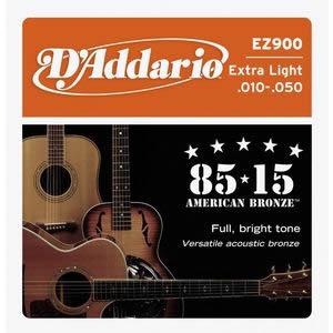 EZ900/85/15 AMERICAN BRONZE/アコースティックギター弦/D'Addario／ダダリオ｜beta-music