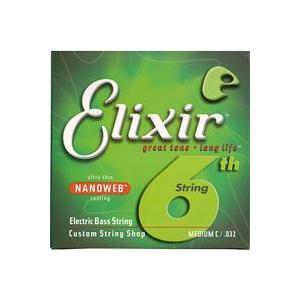 Elixir エリクサー  6弦ベース用 エレキベース バラ弦（.032）　NANOWEB 6th Medium Hi-C 15332｜beta-music