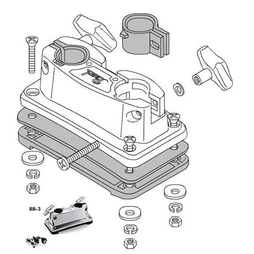 BB-3 / タムホルダーベース / Pearl（パール）ドラムパーツ｜beta-music