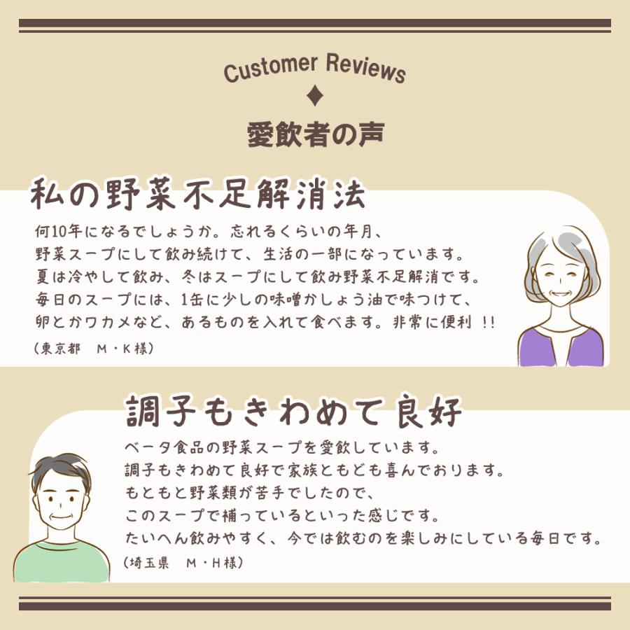 野菜スープ 245g×2箱（60缶）無添加 野菜煮汁 やさいスープ スープ ベータ食品 セット 長期保存 無着色 無香料 国産 健康スープ 離乳食 レトルトスープ |  | 09