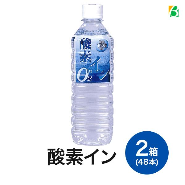 ミネラルウォーター 酸素水 超軟水 機能水 酸素イン 500ml×48本 (2ケース) 奥長良川名水 産地直送 ギフト 爆買（Yahoo!・ベータ食品 ヤフー店）