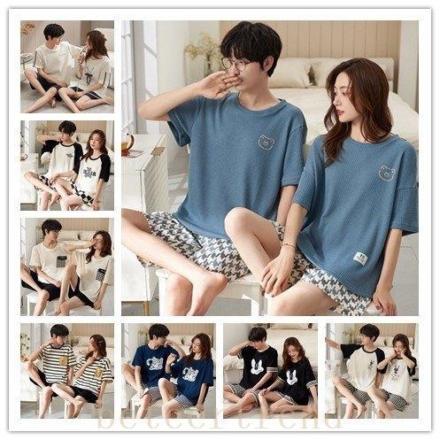 人気ブランド新作豊富 下着 靴下 部屋着 パジャマカップル上下セット春夏秋半袖ペアルックカップ パジャマペアペアルックカップルルームウェア 上下セット春秋半袖綿大きいサイズ寝巻きレディース夏メンズプレゼント可愛い部屋着 単品売り Www Threeriversofs Com