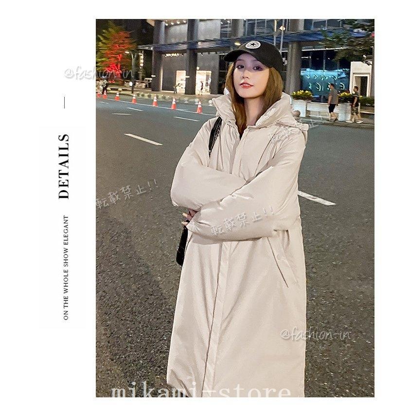 冬バーゲン ダウンコートレディース40代ロングアウターストレッチフード冬ダウンジャケット中綿代30代あったかおしゃれ可愛い暖かい防風防寒撥水 ダウンコート カラー ブラック