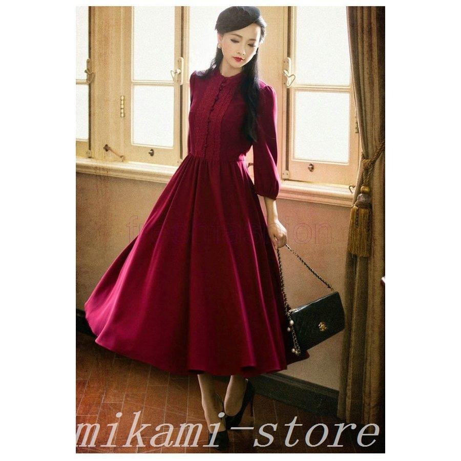 特価商品 新品定番レトロワンピースロングお嬢様ワンピフレアワンピースハイウエスト復古系ワンピースaラインワンピース結婚式無地 ワンピース サイズ 3xl Www Quantumbytestore Com