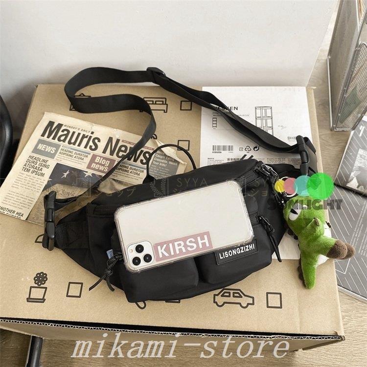 世界有名な ボディバッグメンズ小さめウエストポーチ仕事用ナイロンワンショルダーバッグ防水ミニショルダーバッグスポーツ男性ジュニアカジュアル多機能 ボディバッグ カラー ブラック Www Cognitiva La