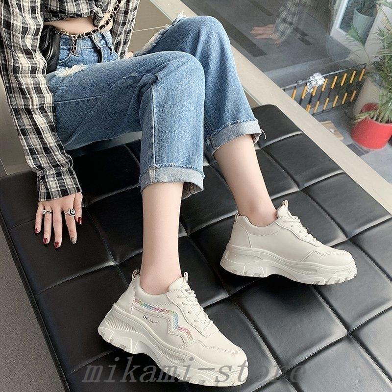 すぐったレディース福袋 レディースファッション スニーカーレディース女性ランニングシューズ 靴黒疲れない女子ひもスニーカーハイカット可愛い おしゃれ歩きやすい軽量スニーカーカジュアルシューズレディース厚底スニーカー Www Threeriversofs Com