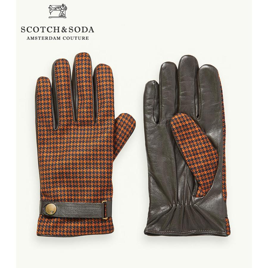 ファッションの SCOTCH&SODA/スコッチ&ソーダ　レザーグローブ　292-28701【158727】 手袋