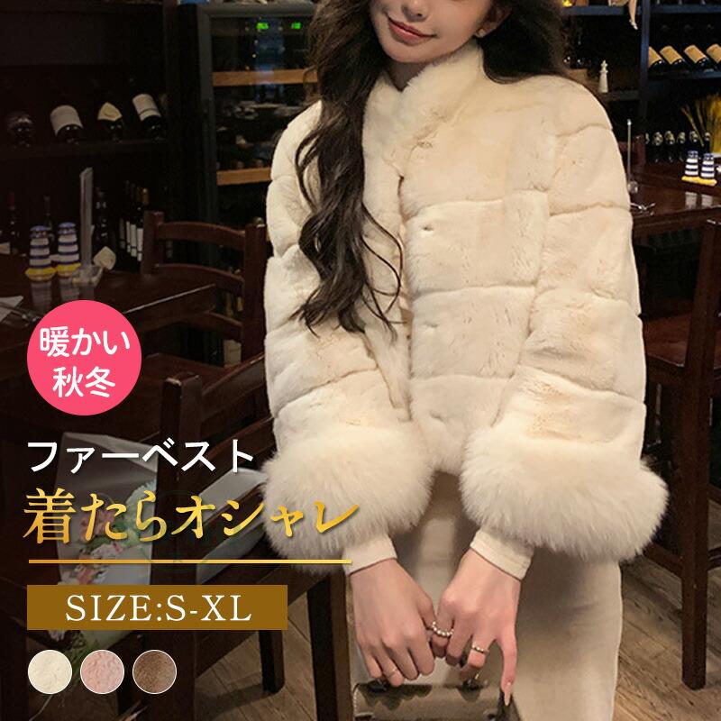 バーバリーブルーレーベル デニムミドル丈コート フェイクファー 
