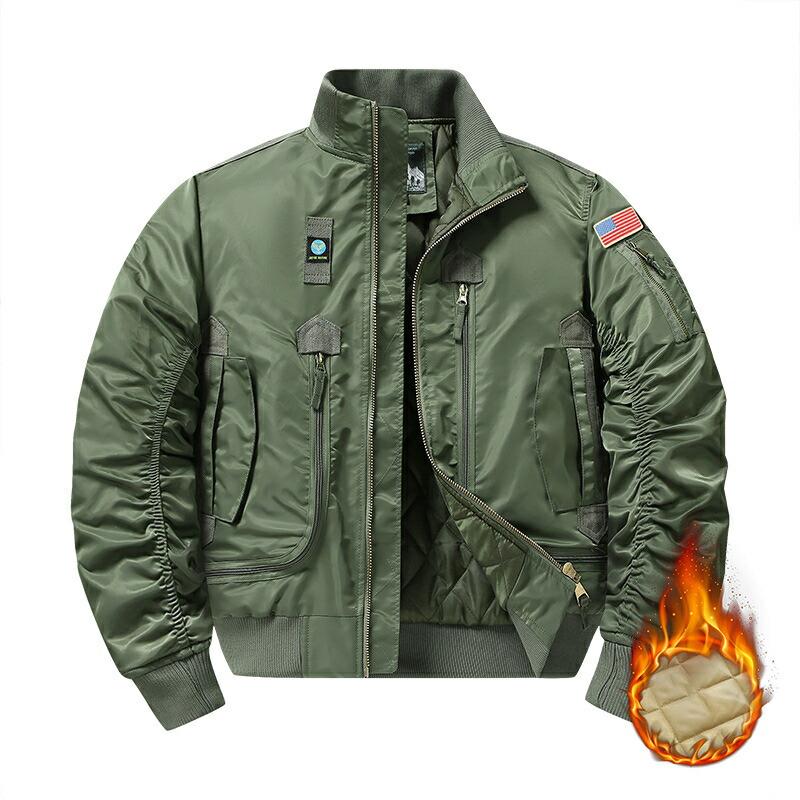 ジャケット メンズ 秋冬 フライトジャケット MA-1 厚手 綿 野球