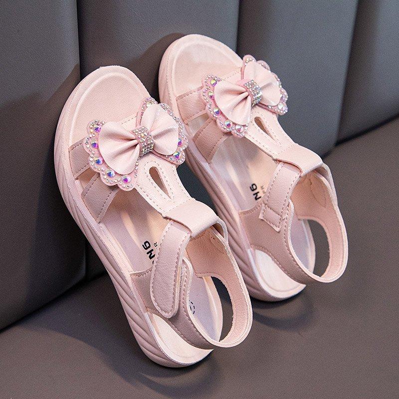 キッズ サンダル 女 女の子 子供 子ども リボン スポーツサンダル ビーチサンダル かわいい おしゃれ 歩きやすい サイズ調節可送料無料 21年製