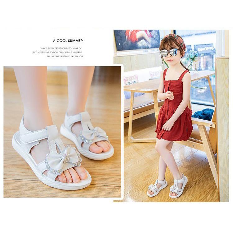 キッズ サンダル 女 女の子 子供 子ども リボン スポーツサンダル ビーチサンダル かわいい おしゃれ 歩きやすい サイズ調節可送料無料 21年製