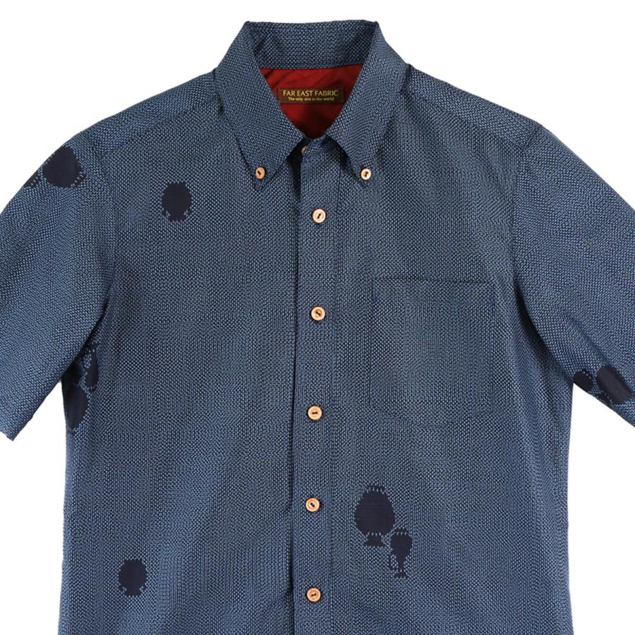 アロハシャツ 紬 Lサイズ メンズ 着物アロハ 和柄シャツ 着物シャツ クールビズ 和柄 ボタンダウン シンプル 大島紬 ネイビー Www Arilab Com Tr Index Php