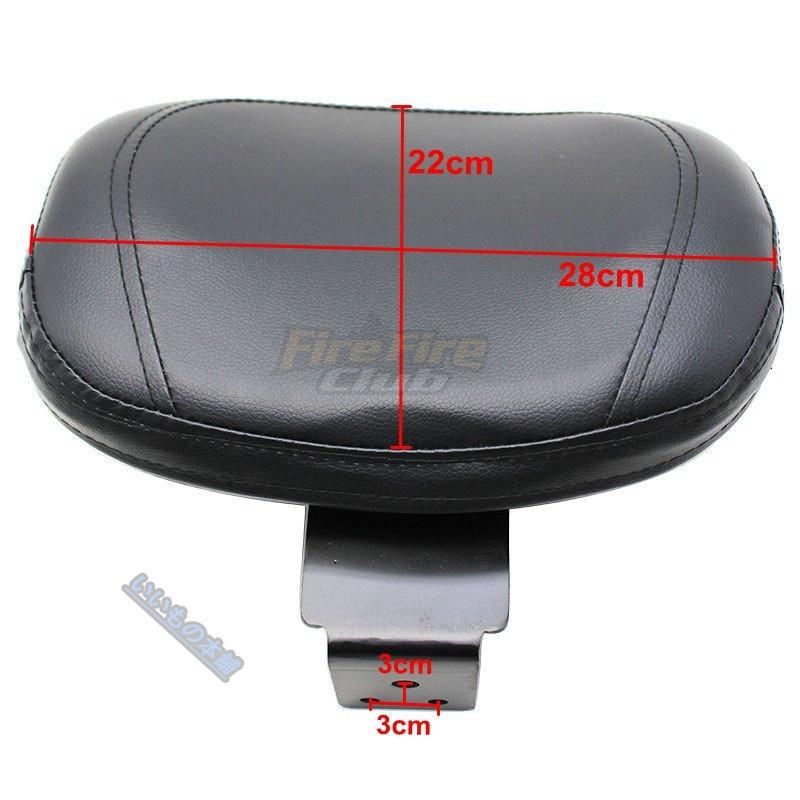 シーシーバーパッド バイク ドライバー 背もたれ レザー バックレスト ブラック ヤマハ Xvs 650 V 19 1998 定番から日本未入荷 400 Star