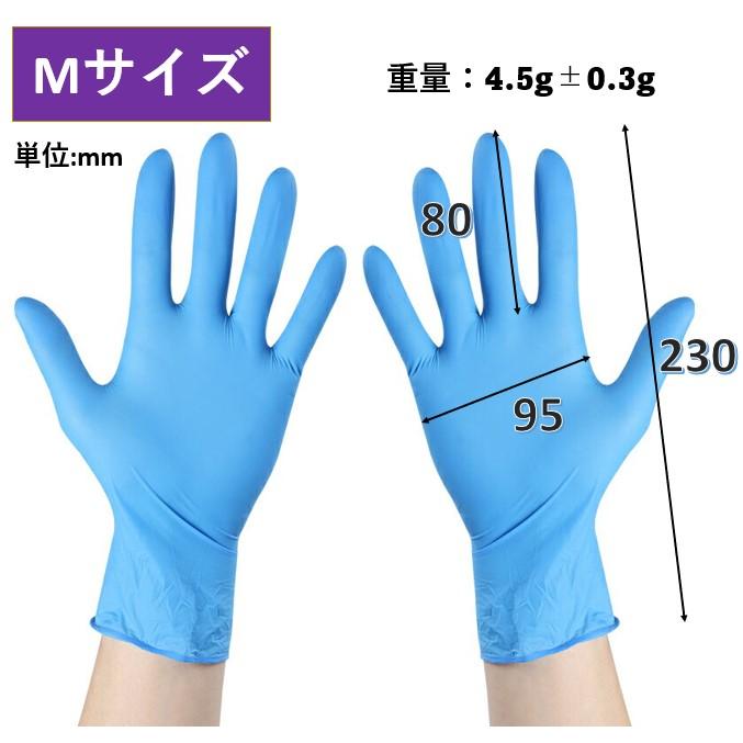 IIMONO ニトリル手袋 Sサイズ ブルー 1000枚入 10箱×100枚]厚手ニトリル手袋 ニトリルグローブ ニトリルゴム手袋