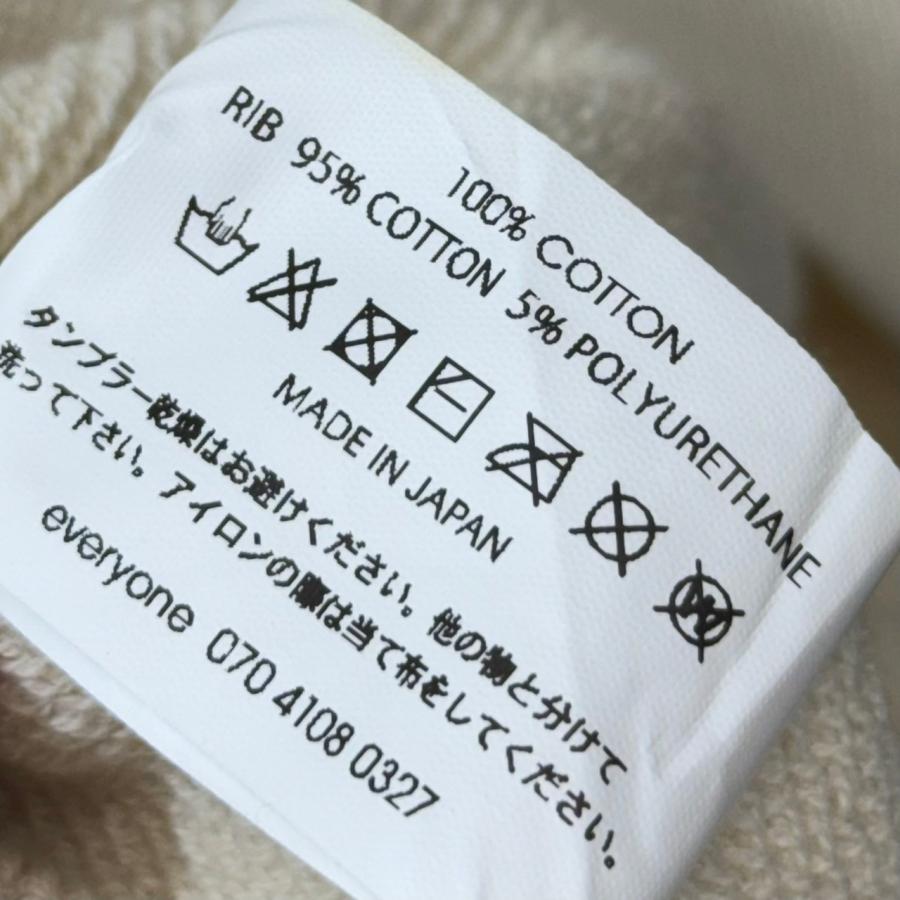everyone エブリワン RAGLAN SLEEVE SWEATSHIRTS ラグランスウェット L