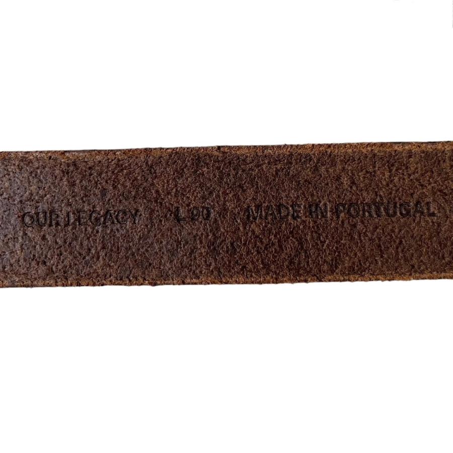 OUR LEGACY アワーレガシー 4cm Double Tongue ダブルタンレザーベルト