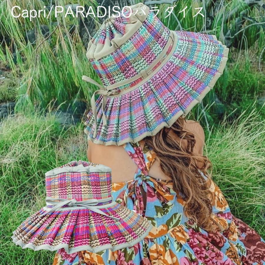 帽子 キッズ 大人 レディース ローナマーレイ Lorna murray ハット ストローハット つば広 プリーツ ハンドメイド 手作り サスティナブル コンパクトの画像