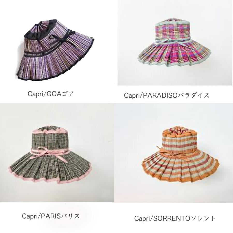 帽子 キッズ 大人 レディース ローナマーレイ Lorna murray ハット ストローハット つば広 プリーツ ハンドメイド 手作り サスティナブル コンパクトの画像