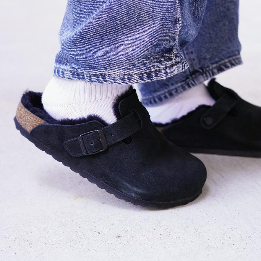 値下げBIRKENSTOCK ボストン　ブラック ボア　サンダル 42 BIRKENSTOCK（ビルケンシュトック） サンダル ボア ボストンシアリング