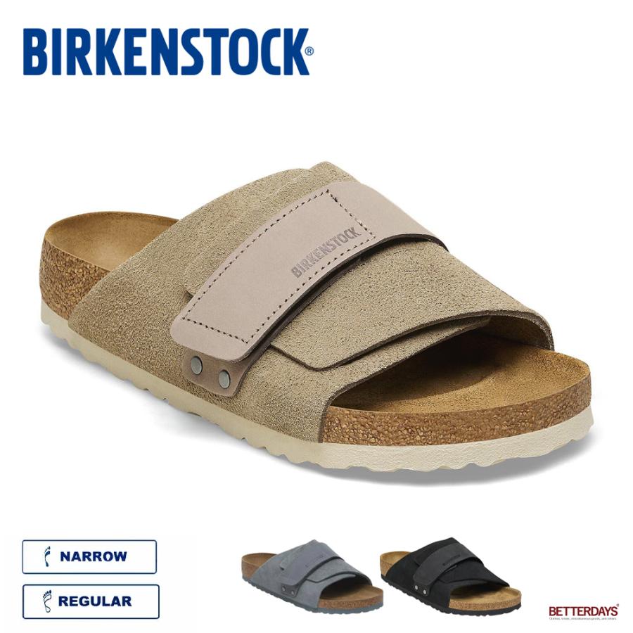 サンダル  ユニセックス ビルケンシュトック キョウト ヌバックレザー スエード BIRKENSTOCK Kyoto Nubuck Leather Suede【国内正規品】