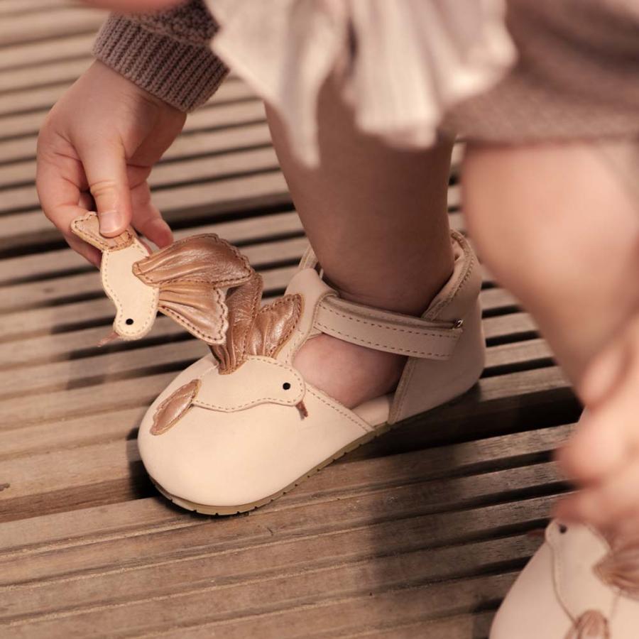シューズ ベビー ファーストシューズ ハミングバード ハチドリ レザー アニマルシューズ ドンシェ 本革 Franny Shoes Hummingbird DONSJE【国内正規品】1041003の画像