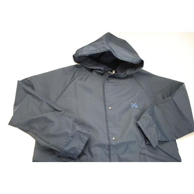 POMPKINS レインコート 女の子 ポプキンズ ワンポイント リボン