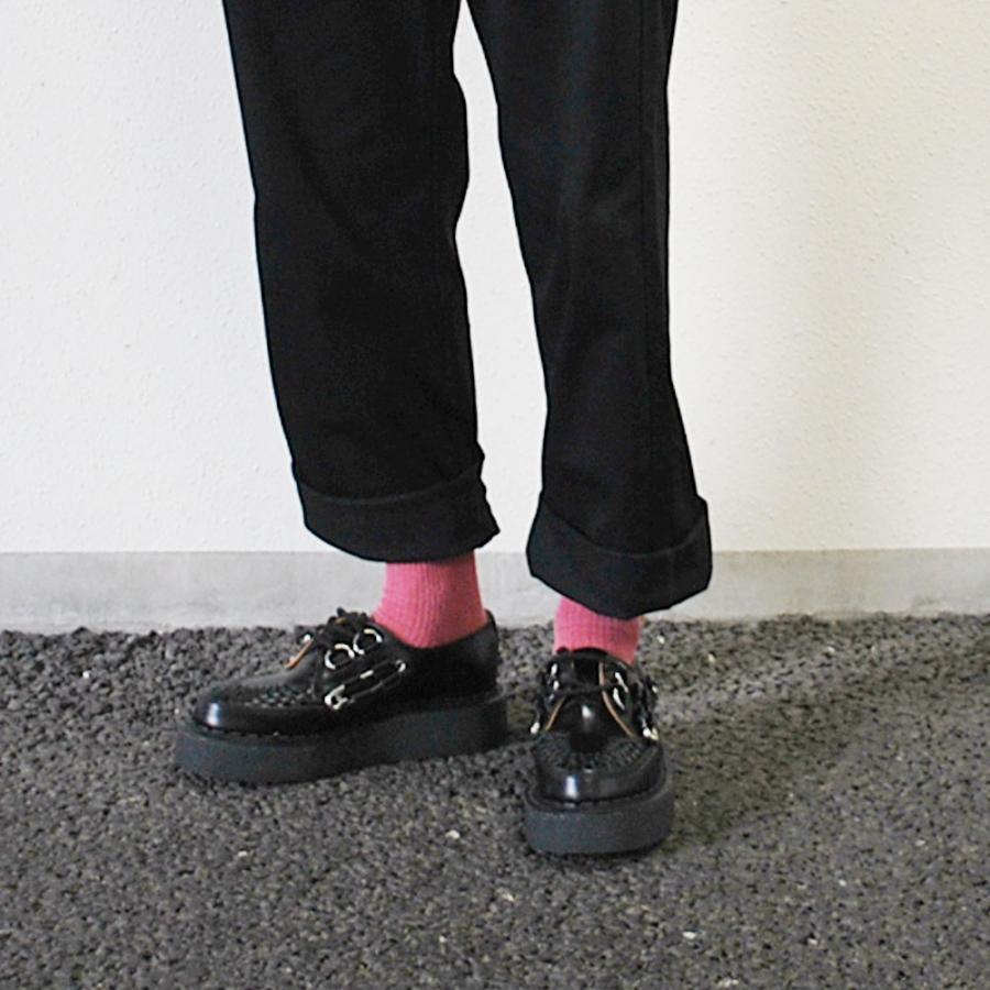 ジョージコックス メンズ スキップトン クリーパー ドレスシューズ SAFETY PIN SKIPTON BLACK GEORGE COX MADE IN ENGLAND【国内正規品】の画像