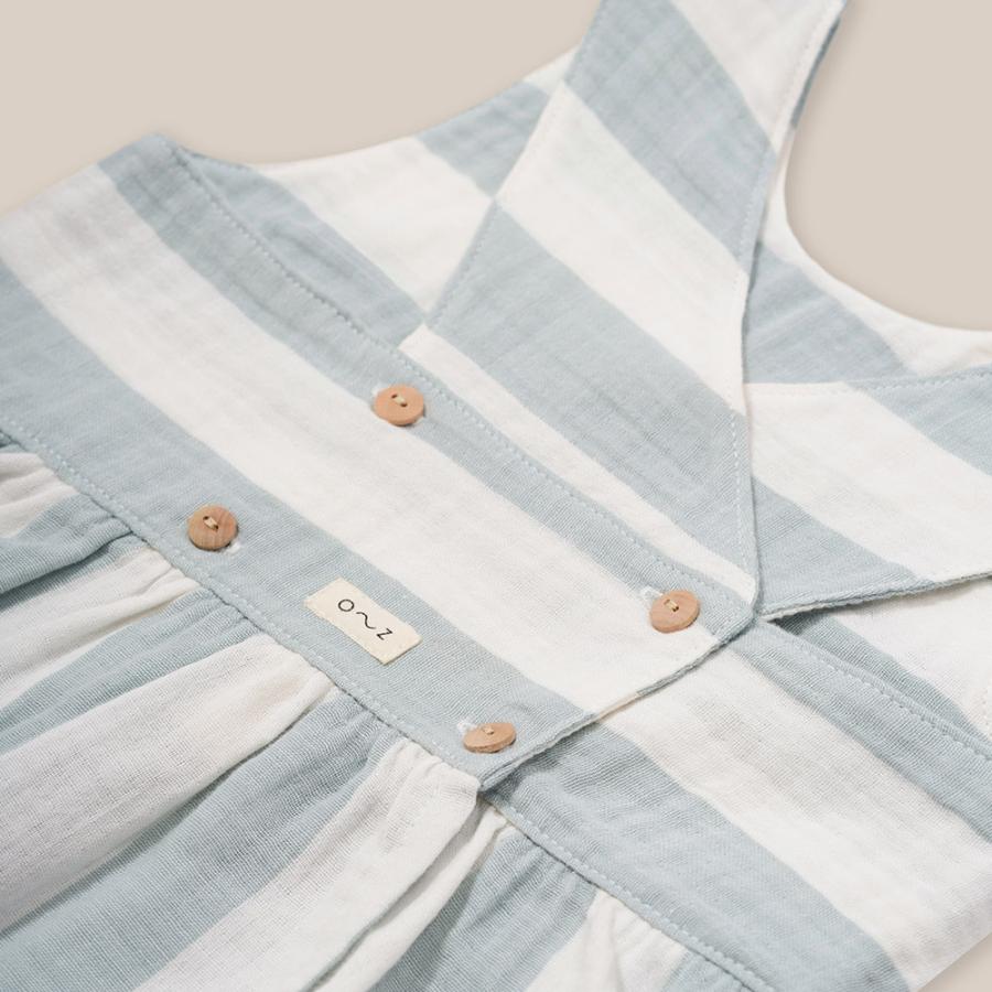ワンピース ベビー オーガニックズー Organic Zoo Sardine Stripes