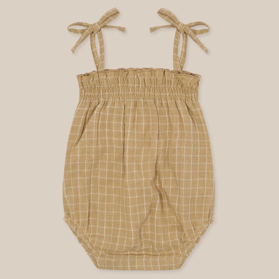 ノースリーブロンパース ベビー オーガニックズー Organic Zoo Grid