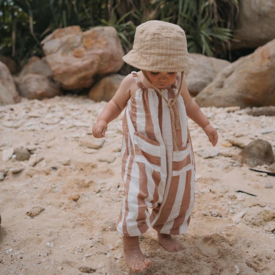 ジャンプスーツ ベビー オーガニックズー Organic Zoo Sienna Stripes