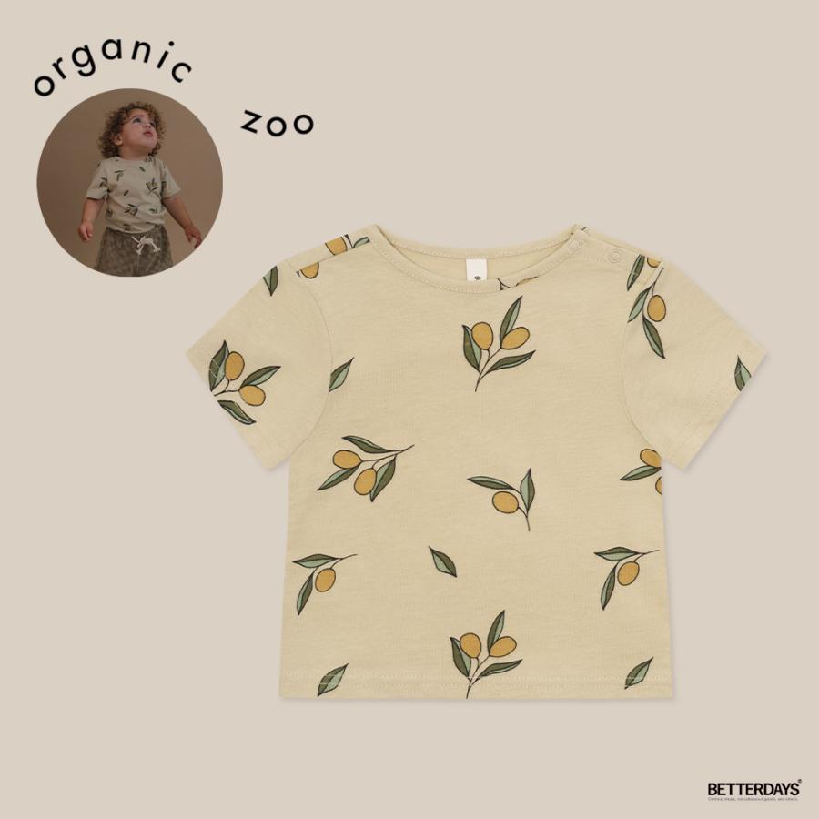 organiczoo 6-12m 1-2y 2枚セット Tシャツ お揃い Tシャツ キッズ ベビー オーガニックズー Organic Zoo Olive Garden