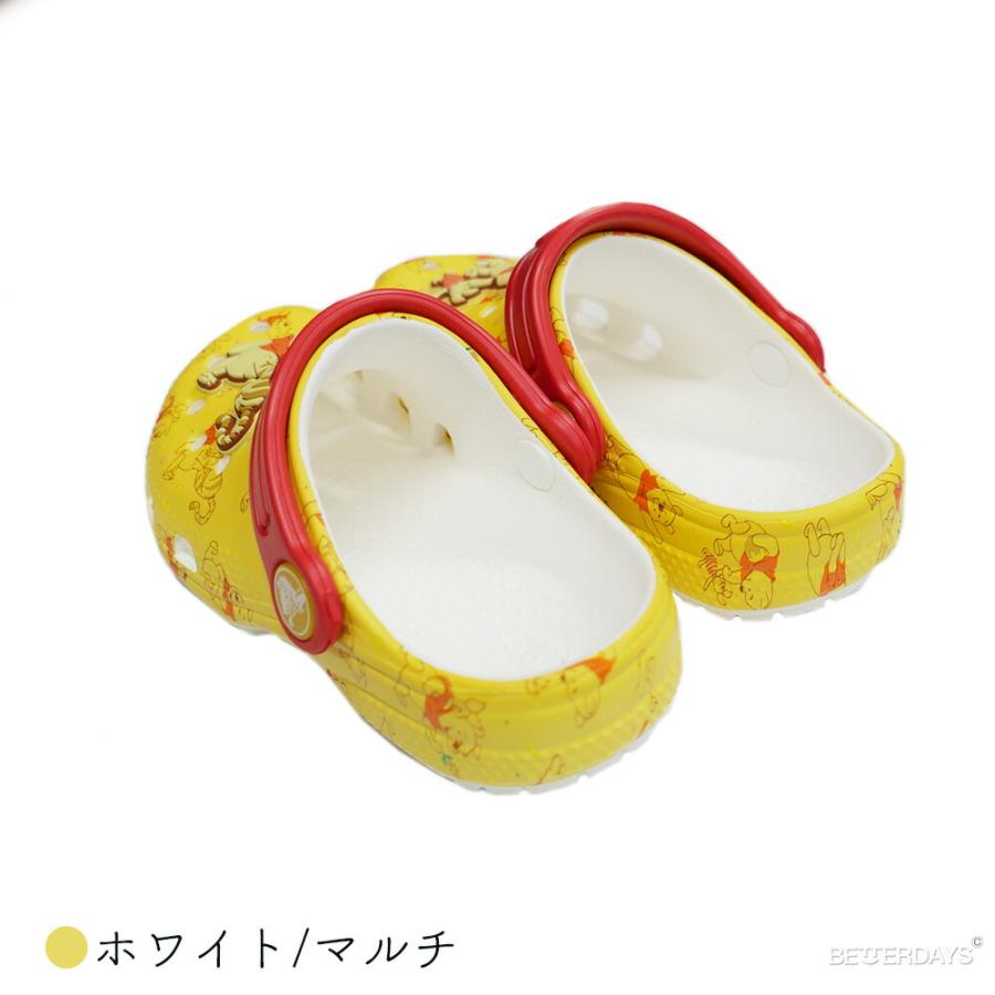 新品】クロックス プーさん サンダル キッズ 子供用 赤ストラップ 黄色