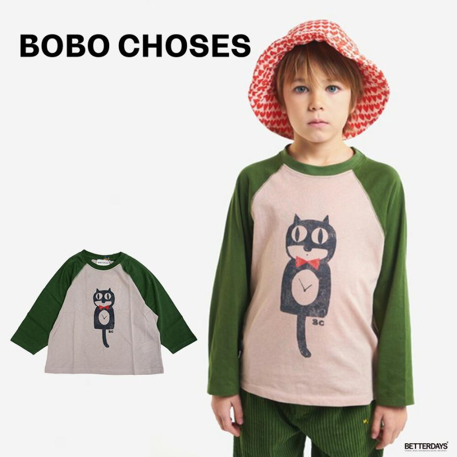 BOBO CHOSES（ボボショーズ） Tシャツ キッズ 長袖 トップス Cat O
