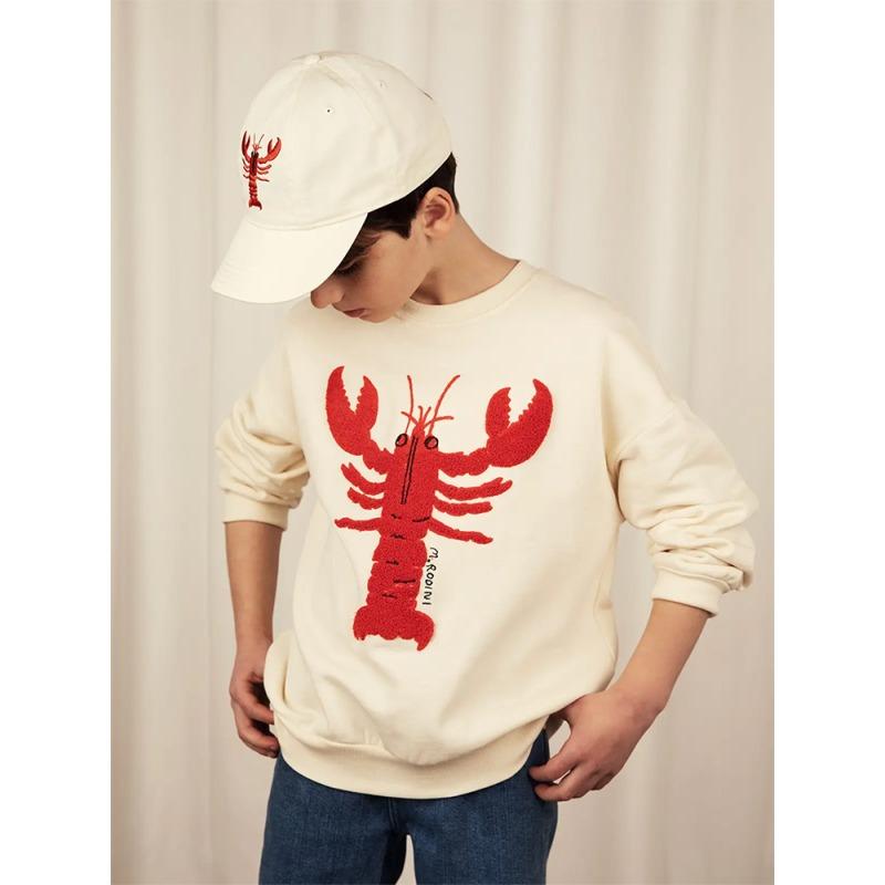 スウェット キッズ ミニロディーニ ロブスター 刺繍 LOBSTER スウェット キッズ ミニロディーニ ロブスター 刺繍 LOBSTER