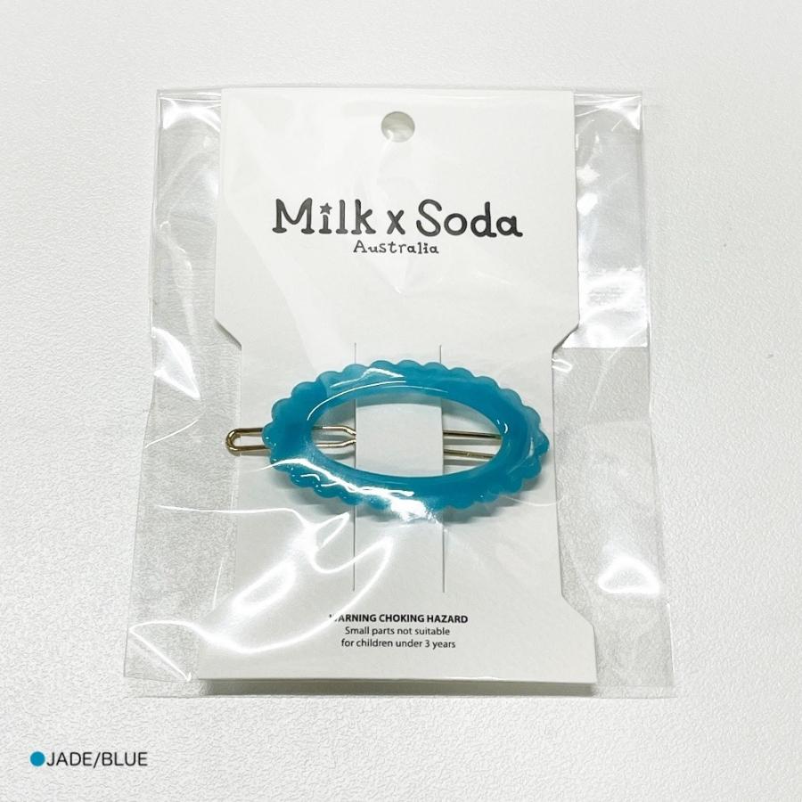 ヘアアクセサリー ヘアピン キッズ ミルク ソーダ ミルクアンドソーダ 翡翠 貝殻 シェル MILK SODA jade sea shell hair clip 国内正規品