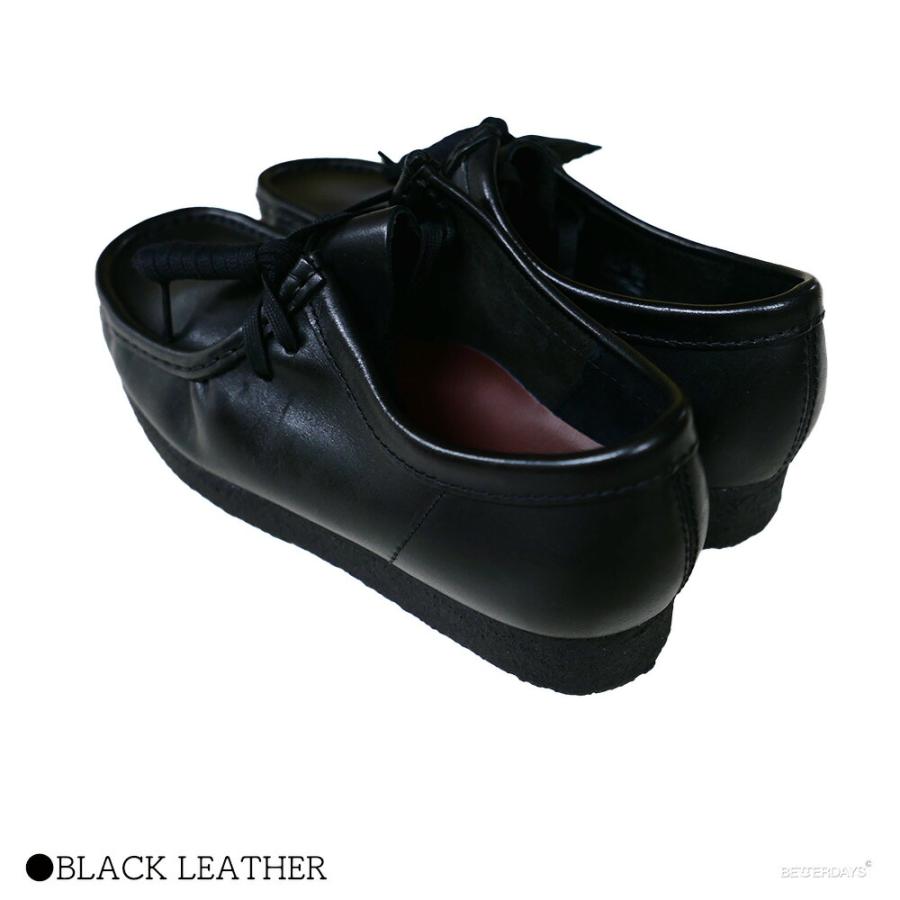 極美品✨ clarks クラークス ワラビー レザー 26cm ブラック Wallabee / メンズ ワラビー（ブラックレザー） -Clarks (クラークス